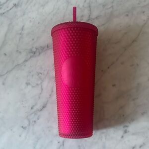 Starbucks Ruby Red Pink Jelly Studded Venti 24 oz Tumbler Mother's Day 2023